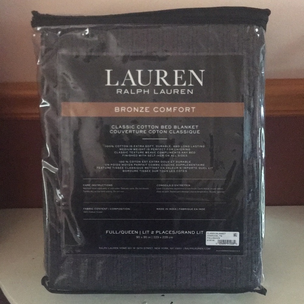 Lauren Ralph Lauren Full/Queen 100%Cotton Blanket